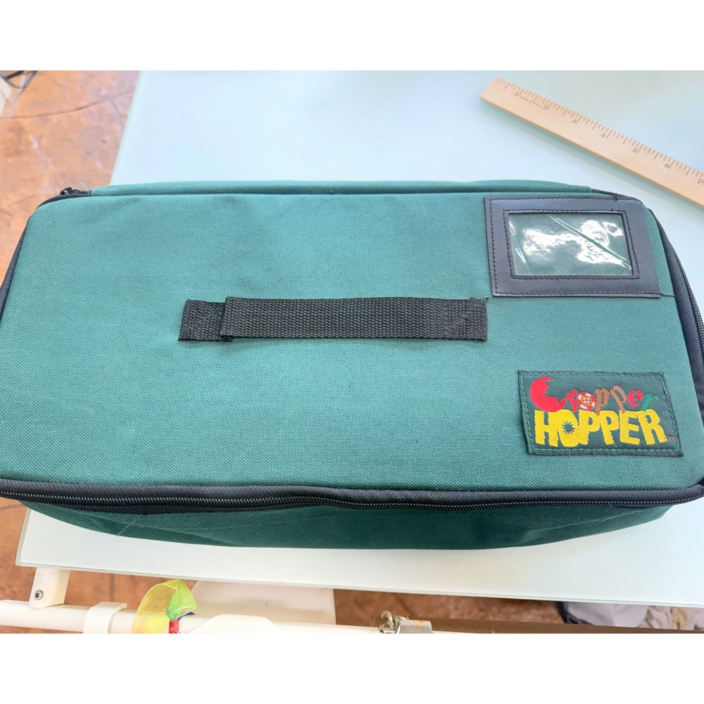 Cropper Hopper Green Zippered Scrapbooking Craft Supply Organizer Case